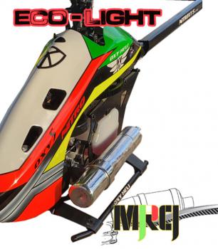 MRCI Muffler Silver ECO LIGHT f. OS 55 HZ and HZ-R