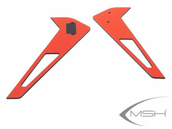 XLPower/MSH Prôtos 380 Heckfinnen Aufkleber - neon orange